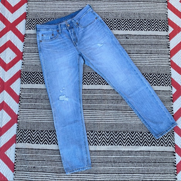 Levi's 501 Tapered Slim Jeans size 27 - Picture 2 of 7